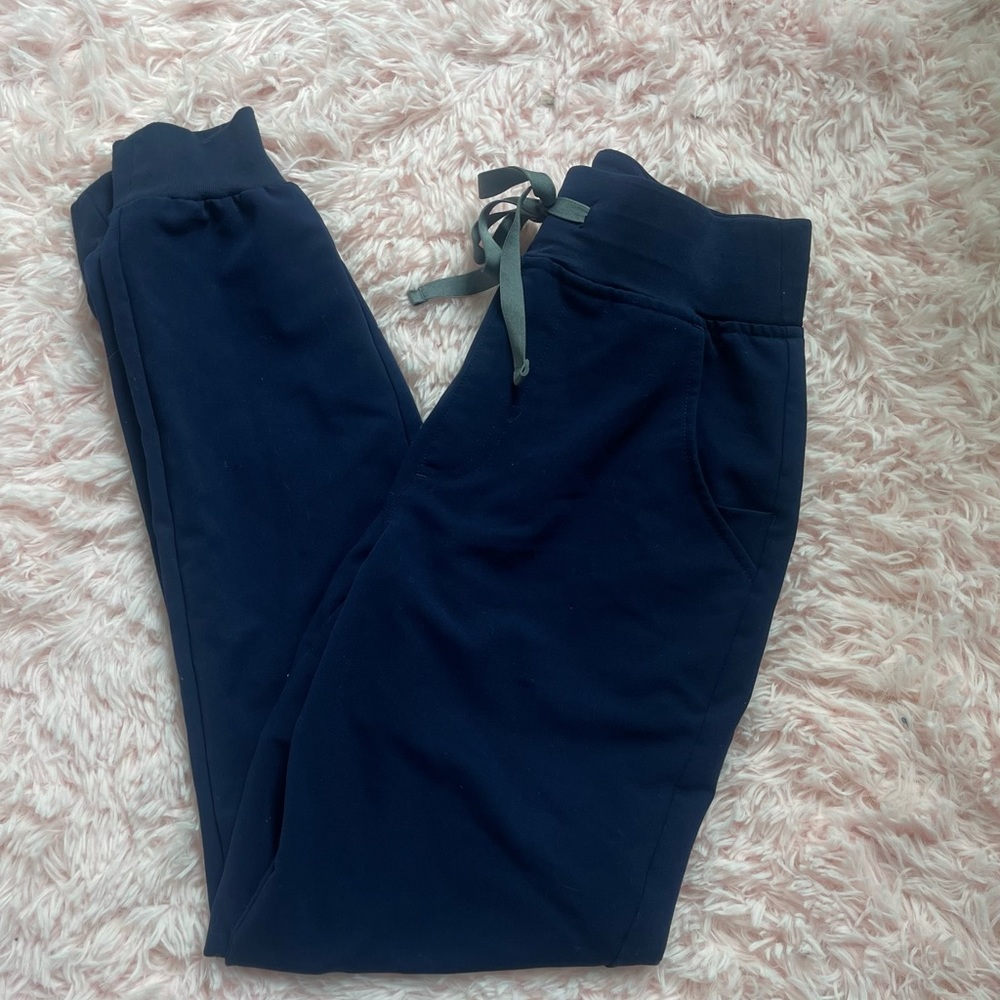 Womens Figs XXS Regular Zamora 2.0 High Waisted Joggers- Navy